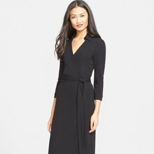 Black Diane Von Furstenberg Abigail Maxi Dress, Worn Once, Size 14